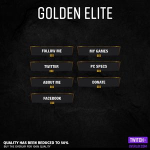 Feature Image of the Golden Elite Stream Panels