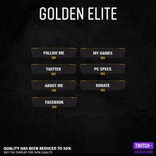 Feature Image of the Golden Elite Stream Panels