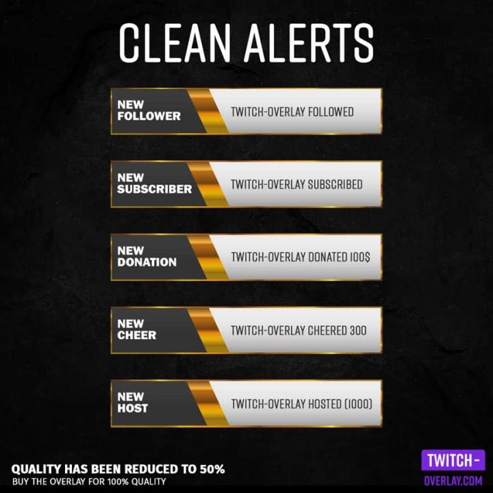 Clean Stream Alerts ? | Overlay Forge