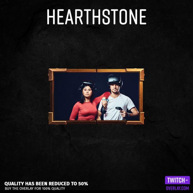 Facecam Overlay which looks like the playbox from Hearthstone