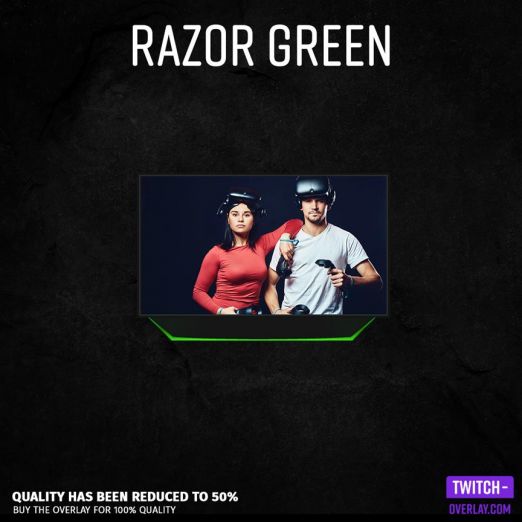 Feature Razor Green Facecam Stream Overlay