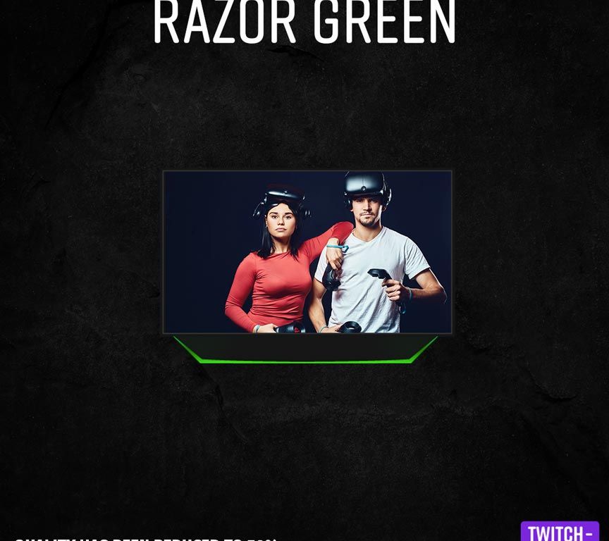 Razor Green Webcam Overlay