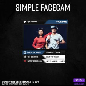 Feature Image for the simple Facecam stream Overlay