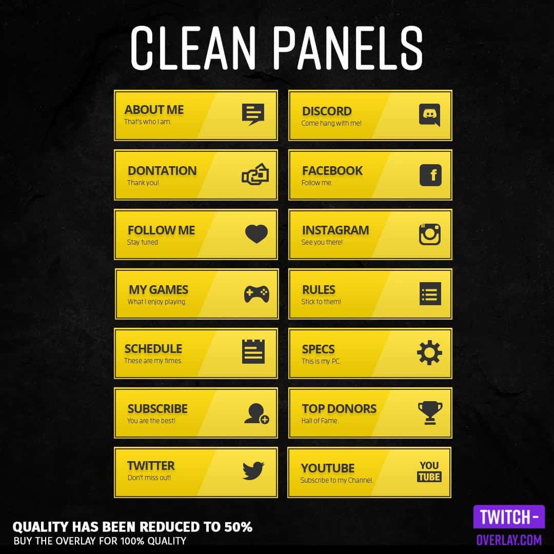 Twitch Overlay Panel and Faccam for Twitch and Discord Streamer