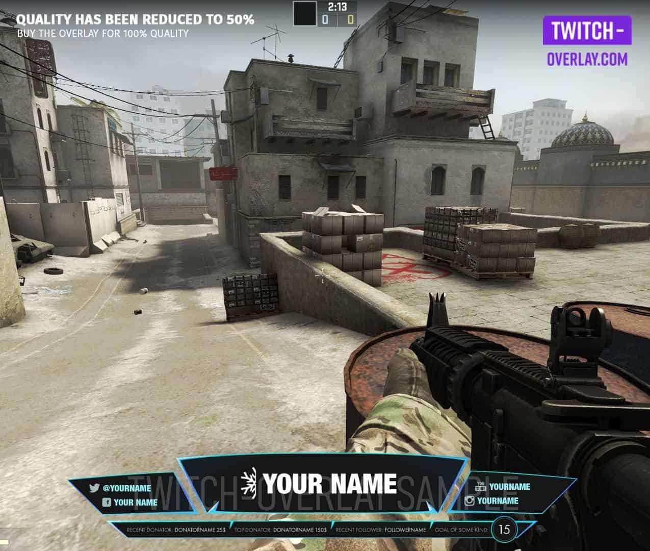 Gallery Image for Counterstrike Overlay Icy Blue