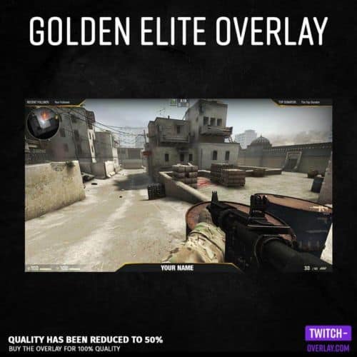 Feature Bild für das Golden Elite Streaming Overlay