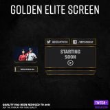 Preview Picture mocked up Screen für Streamer in Golden Elite design
