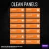 Preview Image of the Clean Stream Panels orange