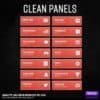 Preview Image of the Clean Stream Panels red