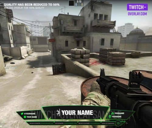 Counterstrike Overlay Razor Green