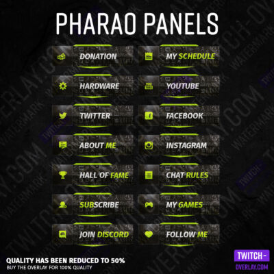 Pharaoh Stream Panels