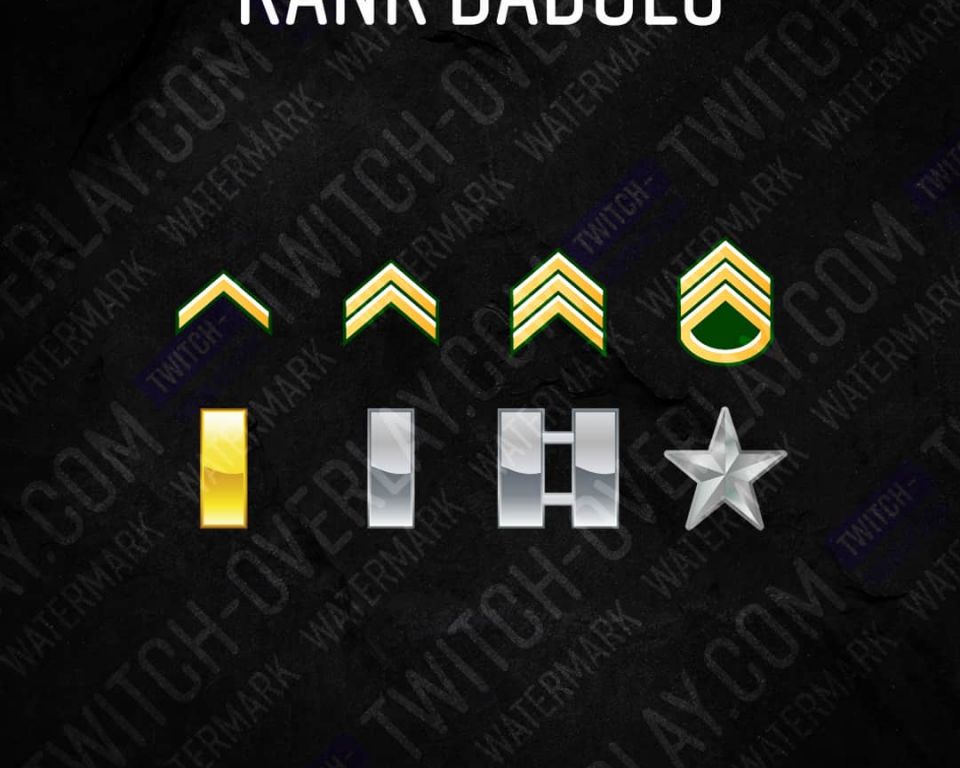 Star Sub Badges - 6 x Shiny Twitch Sub Badges with Photoshop Files