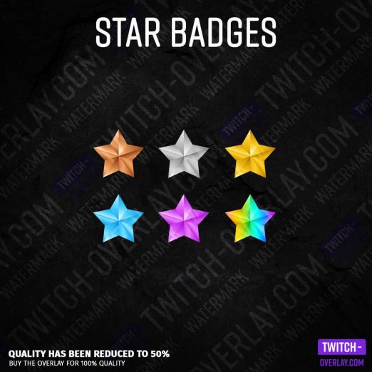Twitch Subscriber Badges in Star Optics