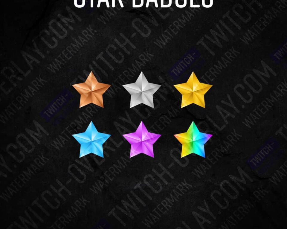 Twitch Loyalty Badge “Stars”
