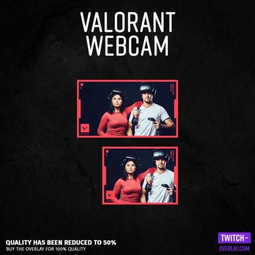 Feature Bild für das Webcam Overlay für das Spiel Valorant