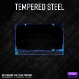 Webcam Overlay Tempered Steel for Twitch streams in the color blue