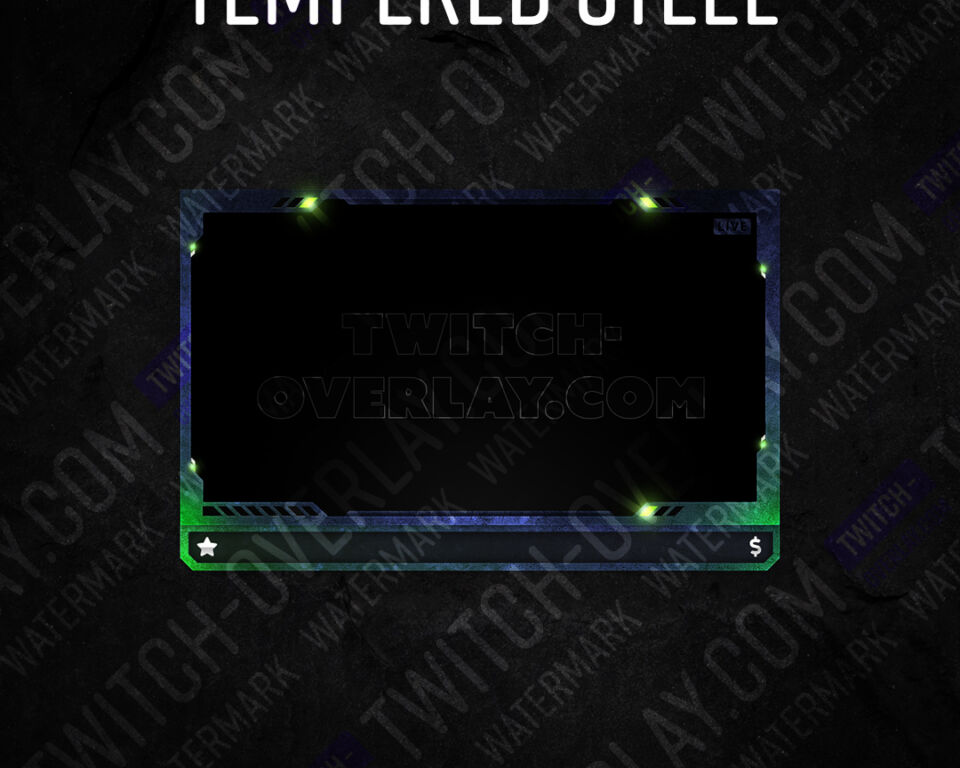 Tempered Steel Webcam Overlay