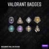 Twitch Subscriber Badges in Valorant rank insignia Optics