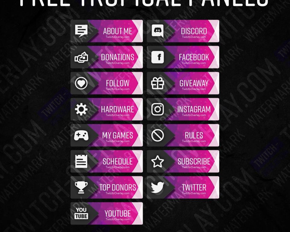 PINK Twitch Streamer Discord Server Template INSTANT DOWNLOAD