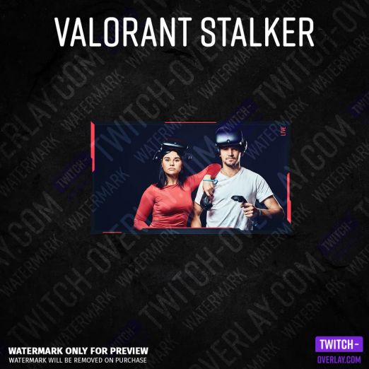 Valorant Webcam Overlay Stalker Edition Full Cam Overlay without donation bar