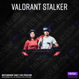 Valorant Webcam Overlay Stalker Edition Greenscreen Cam Overlay with donation bar