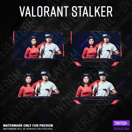 Valorant Webcam Overlay Stalker Edition every part on one picture