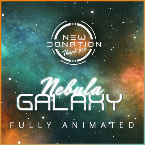 Stream Alert from Nebula Galaxy Stream Bundle for Twitch, Facebook and YouTube Streams