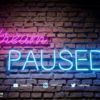 Pause Screen for the Neon Lights stream bundle for Twitch, YouTube and Facebook
