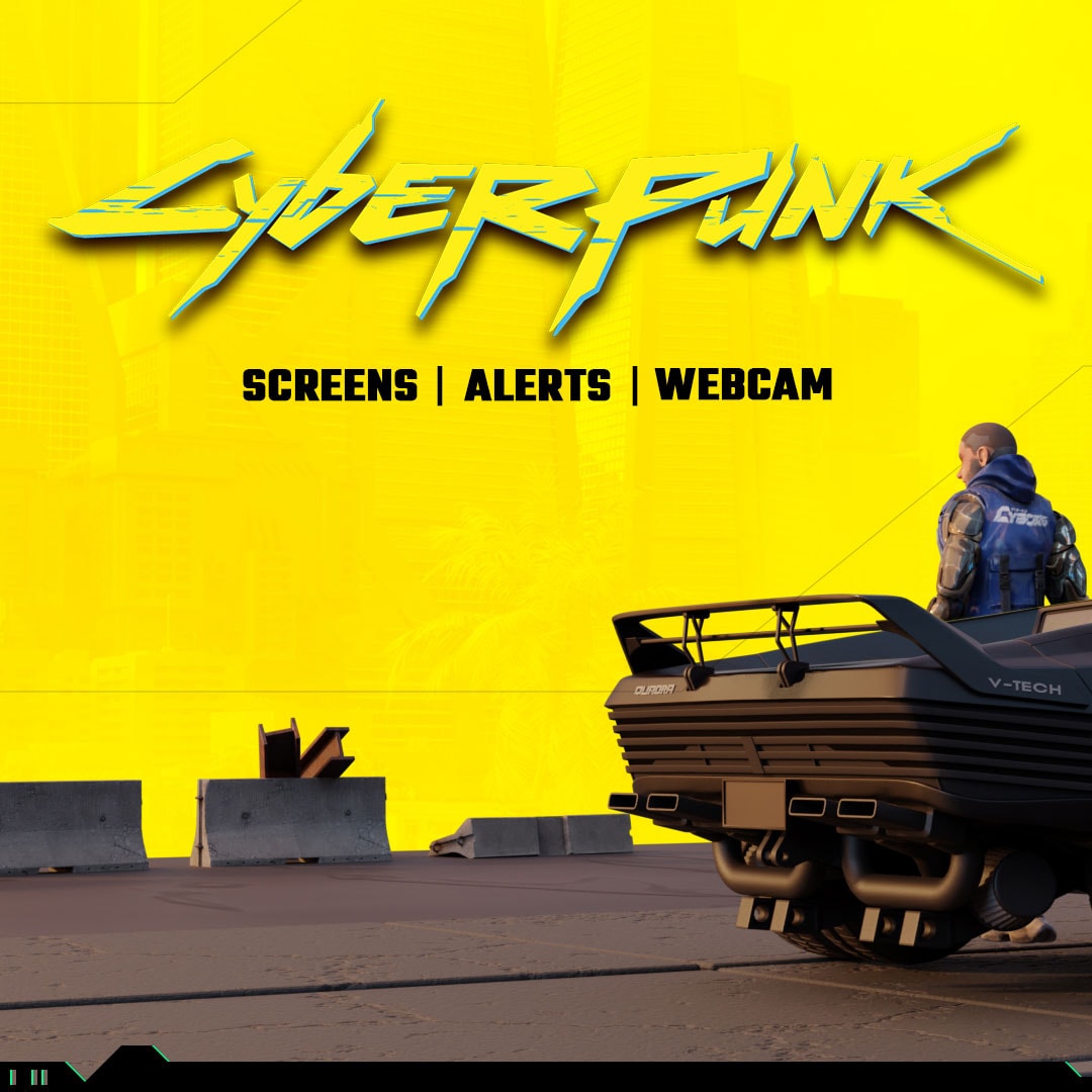 Cyberpunk Coffee Shop Stream Package – StreamSpell