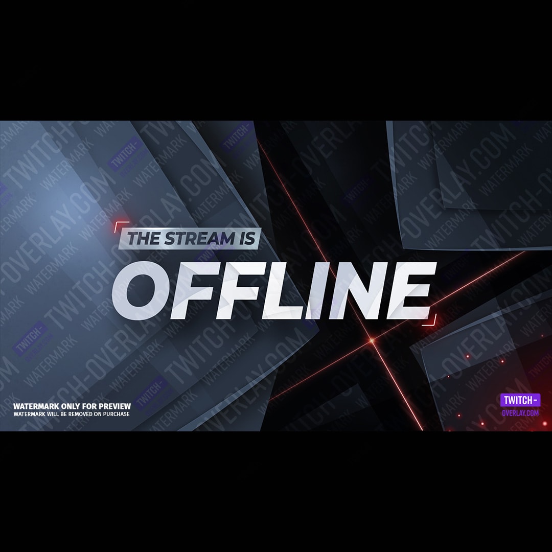 Offline Screen animiert für das Quantum Stream Bundle für Twitch, YouTube und Facebook