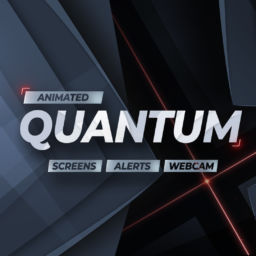 Quantum animiertes Stream Bundle für Twitch, YouTube und Facebook