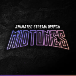 Animiertes Midtones Stream Bundle für Twitch, YouTube und Facebook