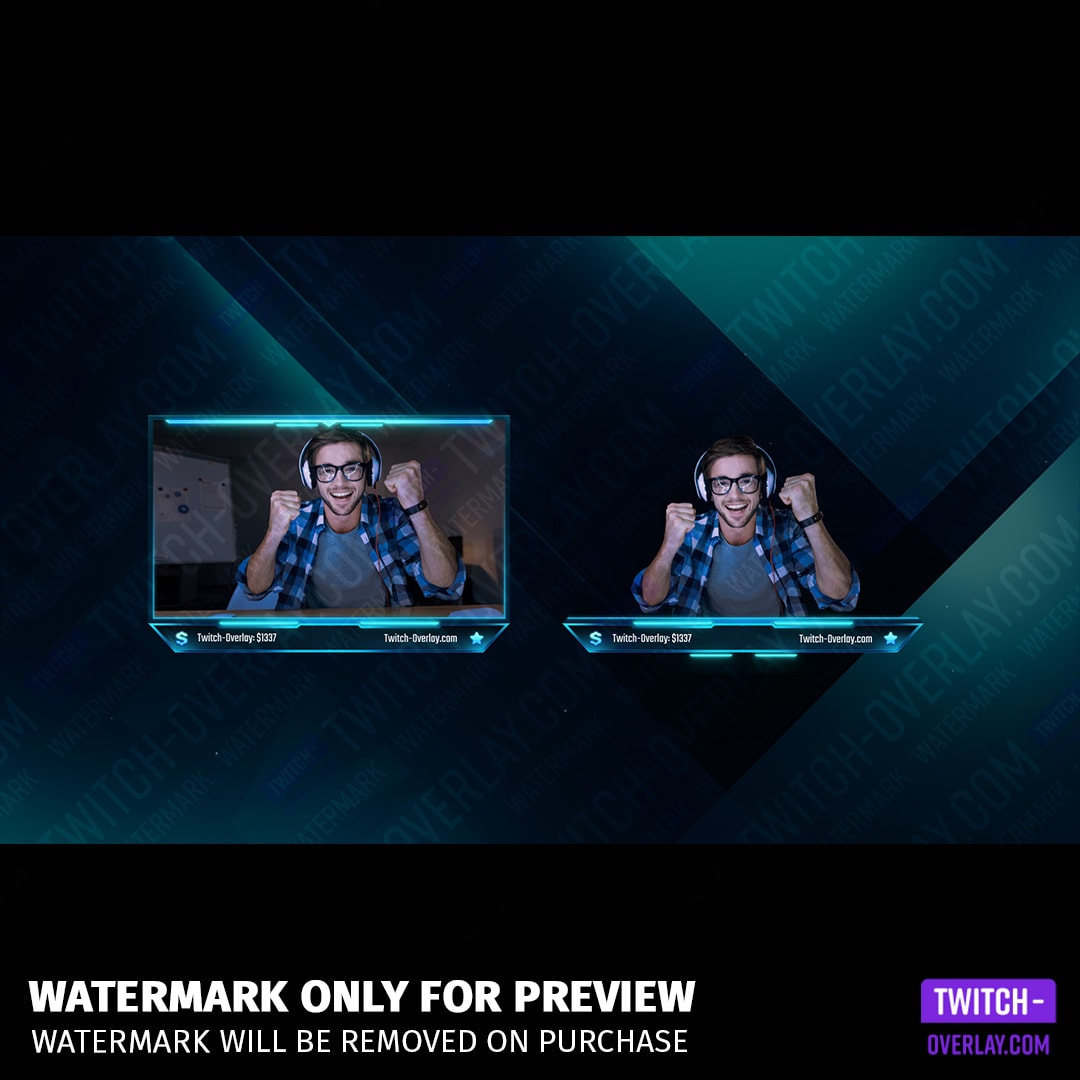 Webcam Overlay animated for the High Voltage Stream Bundle for Twitch, YouTube and Facebook