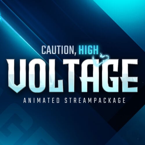 High Voltage animiertes Stream Bundle für Twitch, YouTube und Facebook