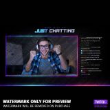Just-Chatting screen animated for the Defiance overlay package for Twitch, YouTube and Facebook
