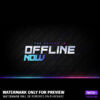Offline screen animated for the Defiance overlay package for Twitch, YouTube and Facebook