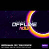 Offline screen animiert für das Black Hole Stream Bundle für Twitch, YouTube und Facebook