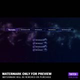 Milkyway Twitch Overlay Template Bundle Vorschau des Streamlabels und des Stream Overlay
