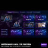 Milkyway - Twitch Overlay Template Bundle preview of the bundle contents