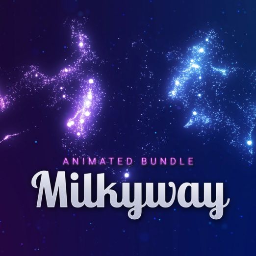 Milkyway animated Stream Bundle for Twitch, YouTube and Facebook