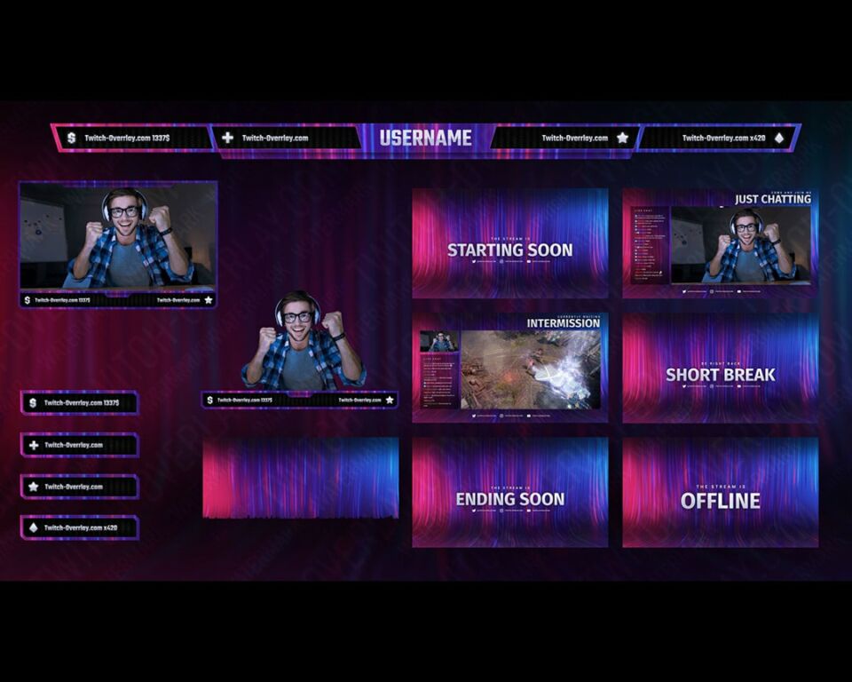 Warzone Overlay Just Chatting Animated Twitch  Facebook 