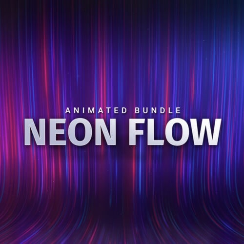 Neon Flow animiertes Stream Bundle für Twitch, YouTube und Facebook