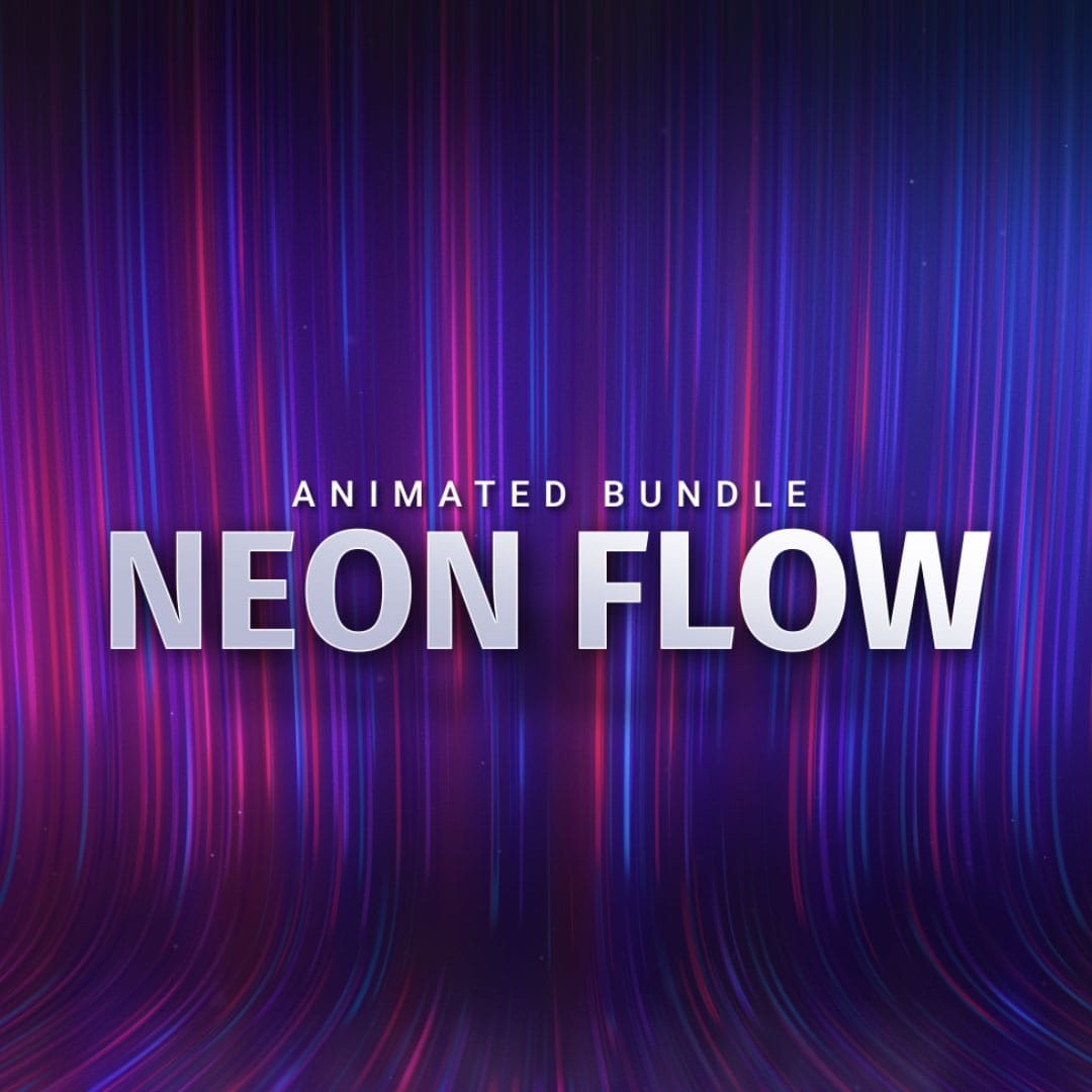 Neon Flow animated Stream Bundle for Twitch, YouTube and Facebook