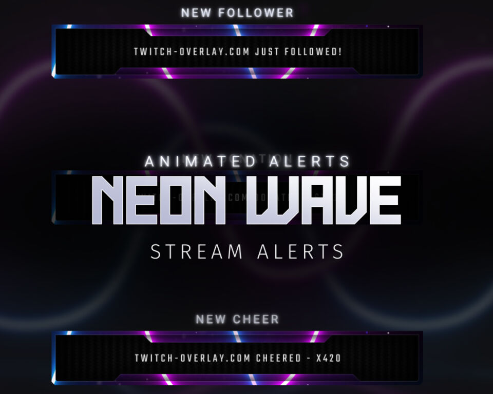 Neon Wave Stream Alerts