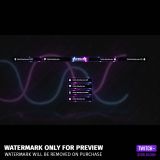 Neon wave Twitch Overlay Template Bundle preview of the streamlabels and the stream overlay