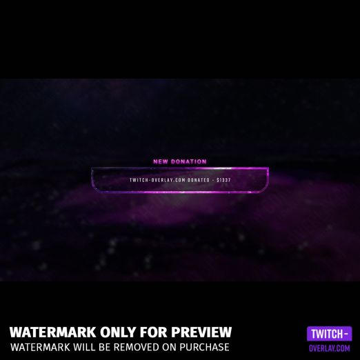 Sea of Stars Twitch Overlay Template Bundle preview of the Stream Alerts