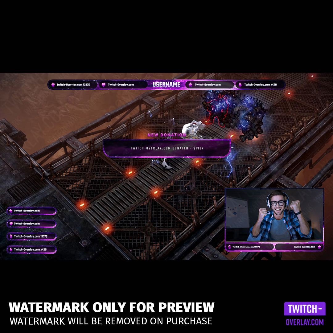 Sea of Stars Twitch Overlay Template Bundle preview of the Ingame Scene