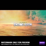 Ocean Sunset Twitch Stream Template Bundle preview of the Ending Screen