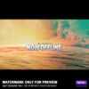Ocean Sunset Twitch Stream Template Bundle Vorschau des Offline Screens
