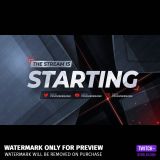 Quantum Kostenloses Twitch Overlay Bundle Starting Screen Preview